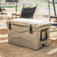 Glacière isotherme portable avec logo personnalisé, durable, au design moderne et grande capacité de 45 litres pour la conservation des aliments