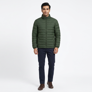<b>Men's</b> High Quality Custom Front Printing Winter Puffer <b>Jacket</b> Canvas Breathable Stand Pocket Decoration <b>Long</b> High Street - Product Image 1