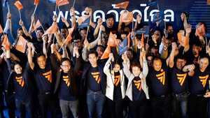 Gahumi หมวกเบสบอลปรับแต่งได้สำหรับการเลือกตั้งทั่วไปของไทยหมวกปักผ้าโพลีเอสเตอร์ผ้าคอตตอนการโฆษณาในประเทศไทย - Product Image 6