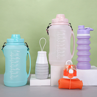 Bouteilles d'eau par Sublimation de qualité alimentaire sans BPA, bouteilles d'eau vierges de motivation d'un Gallon avec poignée