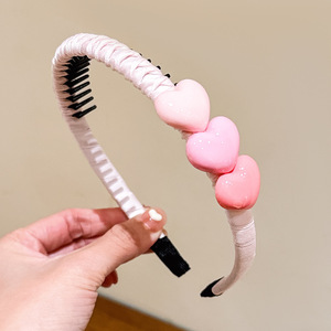 Ms-856 Korean Kids Cute Cartoon Flower <strong>Heart</strong> Hairbands Non-slip Comb <strong>Headbands</strong> for <strong>Baby</strong> Girls Fashion Hair Accessories - Product Image 4