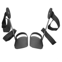 1 paire d'attelles souples universelles et pédales avec protection de la cheville pour pédale d'exercice motorisée Application du pied