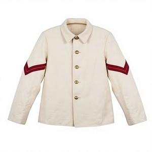 Uniforme de Trabajo para Exteriores con Botones, Manga Larga y Diseño de Rayas para Uso en Exteriores - Product Image 1