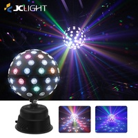 Petite boule de disco avec contrôle du son à distance pour scène de fête Miroir magique Mini boule de lumière effet de scène Lumière de disco