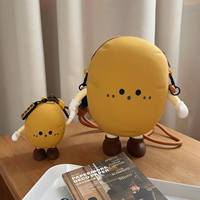 Nouveau Sac Bandoulière Unisexe Créatif Décontracté Mini Pochette Téléphone Étanche en Forme de Pomme de Terre Dessin Animé Mignon 2025