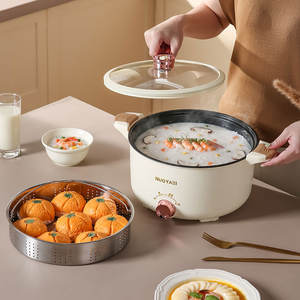 1000W 5L pentole a pressione elettriche di grande capacità cuociriso cucina in legno regalo pentola elettrica con vapore - Product Image 2