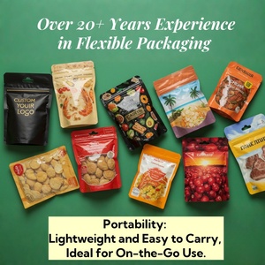 Custom Printed 3.5g Mylar Stand up Bags Smell Proof Reusable Food Grade for Candy Gummies Packaging - Product Image 3