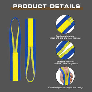 Sangles de poignet de levage lourdes personnalisables unisexe en nylon et coton pour le <span class=keywords><strong>sport</strong></span>, l'exercice d'haltérophilie et le <span class=keywords><strong>sport</strong></span> - Product Image 5