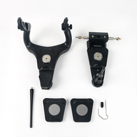 Articulateurs dentaires semi-ajustables à valeur moyenne non-arcon, en fibre de carbone noire, instrument de laboratoire de précision
