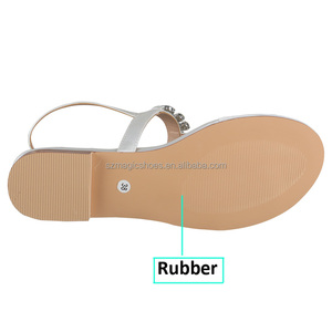 Customized Ivory Fabric Dressy Flat <strong>Sandals</strong> for Wedding with <strong>Jewels</strong> Women Bridal <strong>Sandals</strong> - Product Image 6