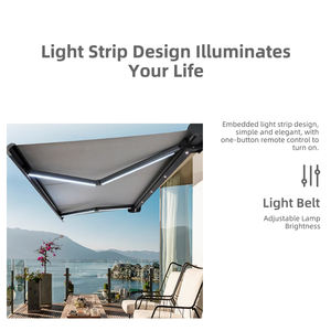 Toldo de diseño retráctil al mejor precio de fábrica <span class=keywords><strong>para</strong></span> conservatorio de bloqueo solar automático - Product Image 3