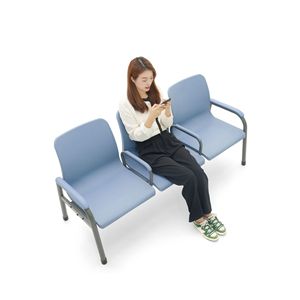 Chaises d'attente d'hôpital Aobin Lingjie, modèle H550, bleu Lanshi, avec accoudoirs, mobilier médical et pour personnes âgées - Product Image 3