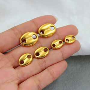 Boucles <span class=keywords><strong>d</strong></span>'Oreilles Créoles Classiques Géométriques en Acier Inoxydable Couleur Or Argent, Bijoux Élégants pour Femmes, Cadeaux Anti-Allergiques - Product Image 6