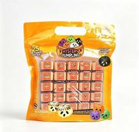 25 Pièces Boîte Mystère Surprise Mini Jouet Squishy Macaron Simulé en TPR, Jouet Anti-Stress à Presser pour Adultes et Bureau