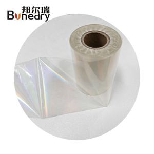 Film holographique transparent brillant Bonedry pour estampage à chaud, rouleau de 8 cm x 120 m, film holographique de 64 cm x 120 m pour la conception graphique, les étiquettes, les livres ou les couvertures - Product Image 4