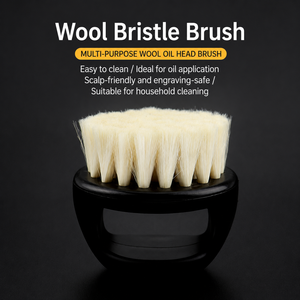 Brosse à cheveux ergonomique légère et durable en laine, forme anneau, avec logo personnalisé, pour femmes, directement de l'usine - Product Image 1