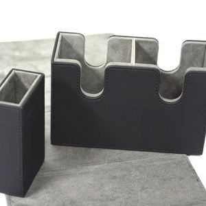 Boîte de rangement pour cartes à collectionner en cuir PU personnalisée avec plateau à dés, capacité 220+, fermeture magnétique, pour TCG - Product Image 4