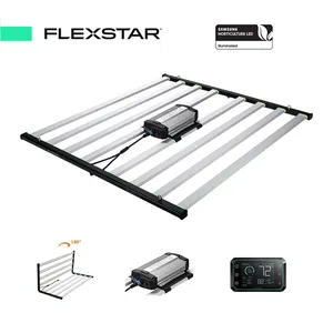 Flex Star 720W 800W全光谱发光二极管生长光紫外红外可调光菊花链用于水培园艺室内植物生长