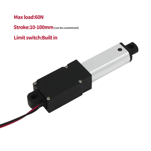 50 מ "מ 12v 30 מ" מ 100 שבץ ליניארי נייד נייד קומפקטי איטי 60n מפעיל ליניארי מיני מנוע מוברש - Product Image 6