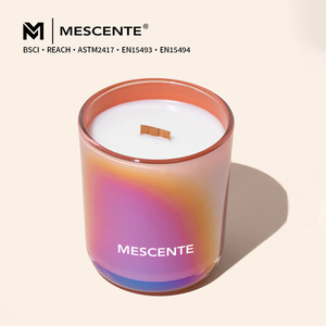Pot à bougie en verre Aurora <span class=keywords><strong>de</strong></span> luxe Mescente Premium, holographique et irisé, pour marquage <span class=keywords><strong>de</strong></span> marque - Product Image 2