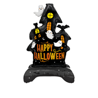 Nouveauté 2026 Ballon en aluminium pour Halloween, Nouveau ballon autoportant squelette, fantôme, citrouille, Accessoires pour ballons maison hantée