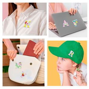 Nuevo Parche Termoadhesivo/de Pegatina con Diseño Elegante de Flores y Letras para Decoración de Ropa, Bolsos y Sombreros - Product Image 5