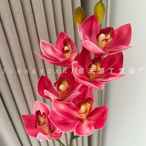 ดอกไม้ประดิษฐ์ ดอกแมกโนเลีย ดอกไม้ผ้าไหม จัดดอกไม้สีส้ม สีเขียว สีแชมเปญ สีชมพู สีแดง สีพีช ตกแต่งบ้าน - Product Image 4