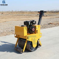 Compacteur hydraulique à double roue vibrante de 0,5 tonne
