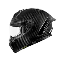 Casque de moto vintage pour la sécurité en conduite, casque de moto modulaire à double visière, casque intégral en fibre de carbone pour la course automobile