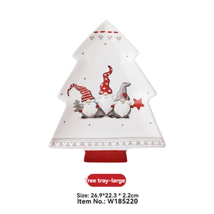 Assiette à dîner créative et écologique en forme d'arbre, assiette à dîner pour créer une ambiance de Noël - Product Image 2