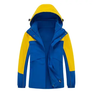 Children's suit windbreaker Students' school uniform storm jacket outdoor 3-in-1 children's waterproof jacket