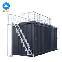 Contenedor Móvil Seco de Acero de 20' de la Marca DFC, Listo para Usar, para Vivienda, Construcción, Decoración, Uso Temporal y Almacenamiento