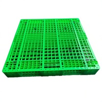 Palette en plastique HDPE à 4 entrées, haute résistance, durable, options de couleur et de logo personnalisées, marque GAHH, pour rayonnage automatisé en entrepôt