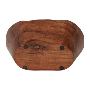 Ciotola ovale in legno con candela profumata alla vaniglia, piccolo accessorio decorativo per uso interno ed esterno - Product Image 6