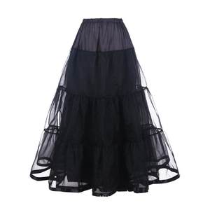 Jupes longues en organza de couleur unie, style vintage pour femmes, à plusieurs couches, volumineuses, directement de l'usine - Product Image 1