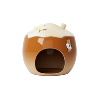 Bucatstate Nieuw Ontwerp Voor Zomerfruitkeramiek Serie Kokosnootvormige Verkoelende Schuilplaats Schattig Slaapnest Voor Kleine Huisdieren