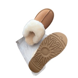 Botas de nieve de invierno para mujer, de una pieza, con suela gruesa, antideslizantes, de media caña, Fangkett, con aumento de altura, para uso doméstico. - Product Image 5