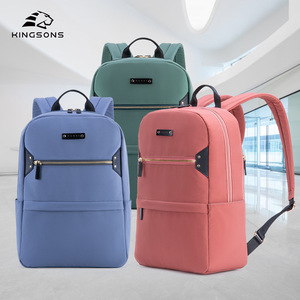 Kingsons <b>Laptop</b> <b>Backpack</b> Water Resistant Large Capacity Unisex School Bag With <b>Laptop</b> Compartment Solid Color - Product Image 1