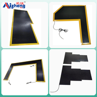 Alfombrillas de Seguridad Antideslizantes y Resistentes al Desgaste con Sensor de Presión y Interruptor de Señalización, Fijación de Bordes, Detección de 4.5mm, Clasificación IP65, 24V