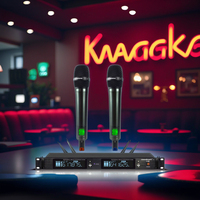 Microphone sans fil numérique professionnel Soundmark K-800 avec capteur infrarouge, 2 canaux, suppression du bruit, connecteur XLR, contrôle du volume