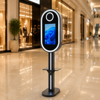 Photomaton à écran tactile de 15,6 pouces avec appareil photo reflex numérique, imprimante en option, impression en libre-service, cadre métallique USB, pour événements, mariages, fêtes