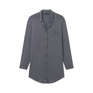 卸売 カスタムメイド レディース スリープウェア パジャマ シャツ ナイトガウン ゆったり快適 マタニティウェア - Product Image 6