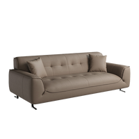 Canapé Modulaire en Cuir Véritable Moderne TJS2377 avec Cadre en Bois Massif et Mousse Haute Densité pour Salon et Hôtel – Offre VIP