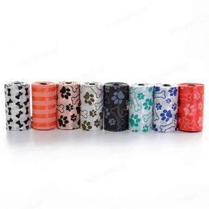 Bolsas para excremento de perro de diseño, coloridas, duraderas, a prueba de fugas y con asas fáciles de atar - Product Image 1