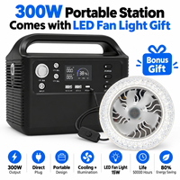 Centrale Électrique Portable en Gros 300W à Chargement Solaire avec Ports de Sortie AC DC USB Multiples