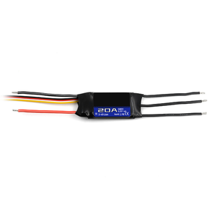 Controlador electrónico de velocidad sin escobillas (ESC) de 20A, serie G2, 32 bits, 2-6S Lipo SBEC para drones FPV, aeromodelos RC y drones de ala fija. - Product Image 1