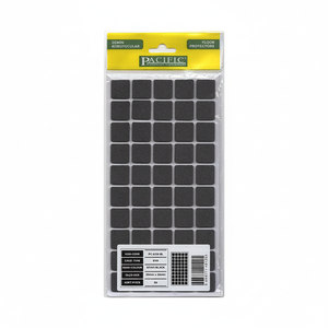 Almohadillas Protectoras de Piso Autoadhesivas de EVA Cuadradas Negras de 20x20 mm para Patas de Muebles - Product Image 2
