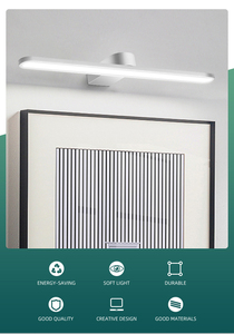 Modern Fancy LED Vanity <b>Light</b> <b>Waterproof</b> Aluminum Wall Sconce Dimmable Bathroom Indoor <b>Light</b> with 2Year Warranty - Product Image 2