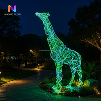 NUOWEI GLOW Ensemble de lanternes géantes pour le festival de Noël, imperméables, avec lumière scintillante, pour décorations d'attractions touristiques et de fêtes