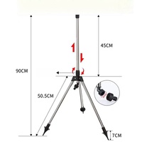 Connecteur rapide à impulsion pour trépied en acier inoxydable, arrosage pulsatoire télescopique pour jardin et maison, filetage femelle 1/2 pouce